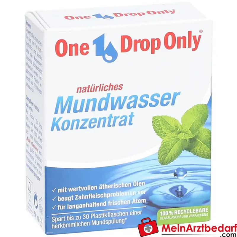 One Drop Only Mundwasser-Konzentrat ätherische Öle und Benzoetinktur 50 ml