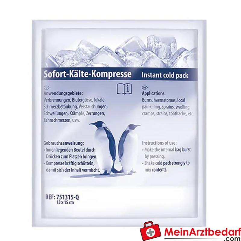 Sofort-Kälte-Kompresse 13 x 15 cm Einmal-Kompresse latexfrei 1 St.