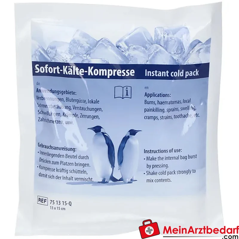 Sofort-Kälte-Kompresse 13 x 15 cm Einmal-Kompresse latexfrei 1 St.