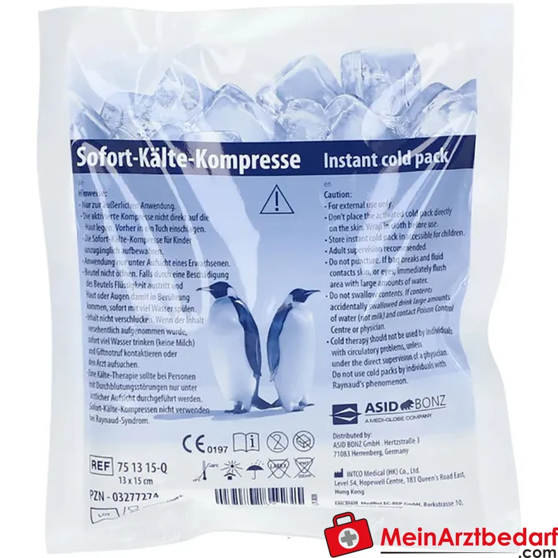 Sofort-Kälte-Kompresse 13 x 15 cm Einmal-Kompresse latexfrei 1 St.