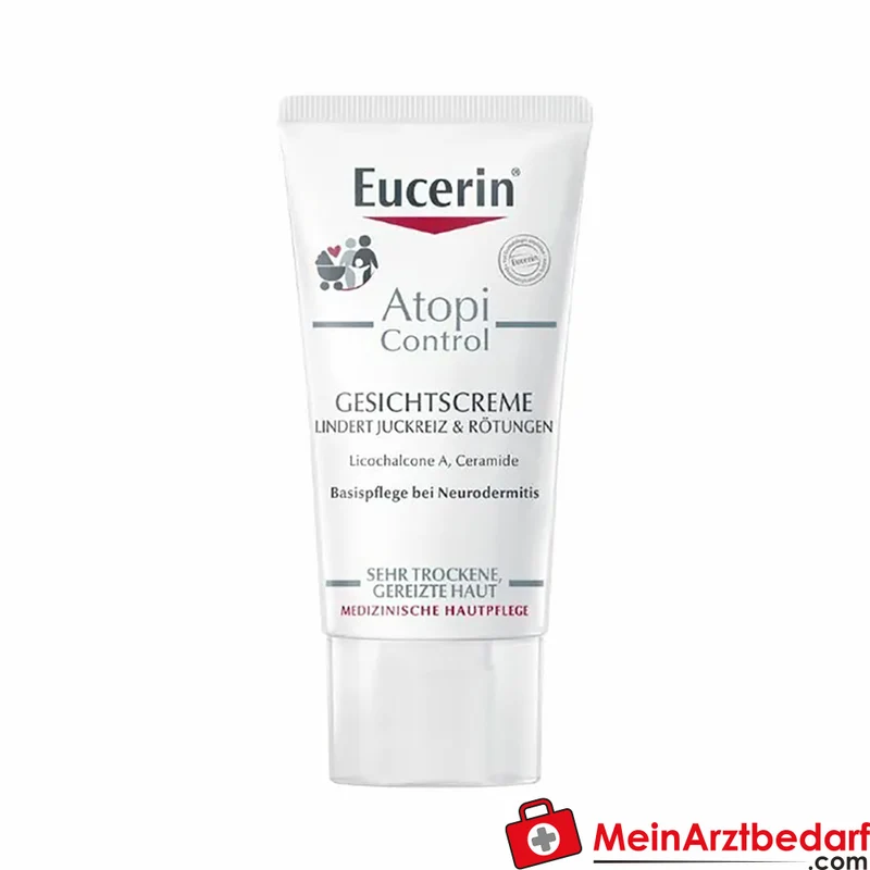 Eucerin AtopiControl Gesichtscreme mit Licochalcone A und Omega‑6‑Fettsäuren 50 ml