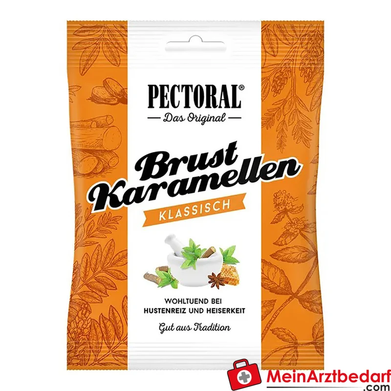 Pectoral Brust-Karamellen mit Süßholzsaft und Menthol Pastillen 72 g