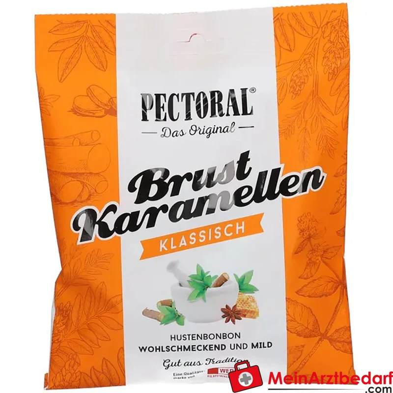 Pectoral Brust-Karamellen mit Süßholzsaft und Menthol Pastillen 72 g