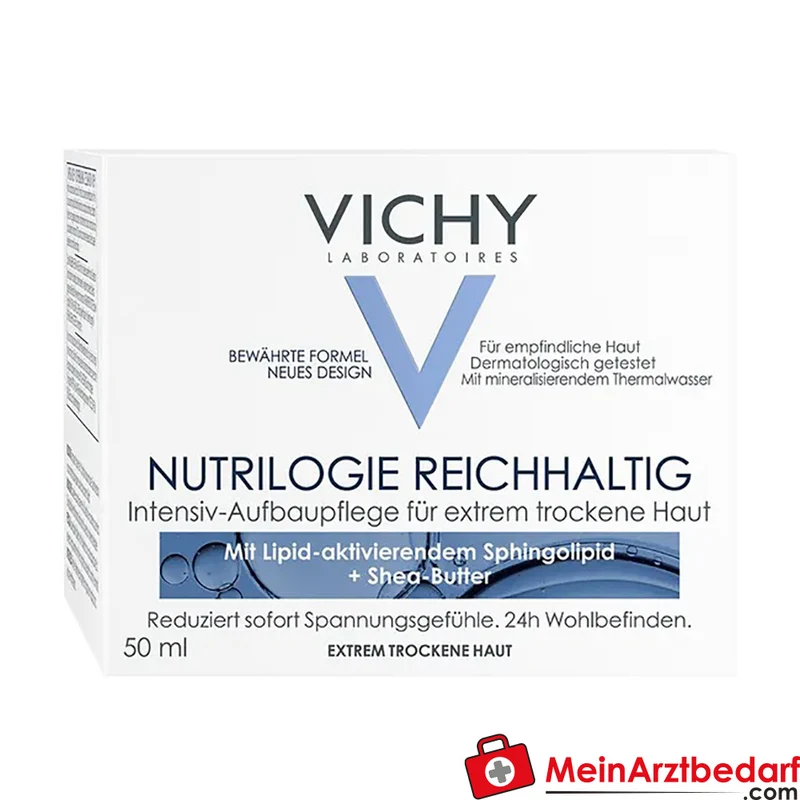 Vichy Nutrilogie Aufbaupflege Creme 50 ml für extrem trockene Haut