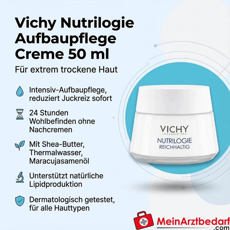 Vichy Nutrilogie Aufbaupflege Creme 50 ml für extrem trockene Haut