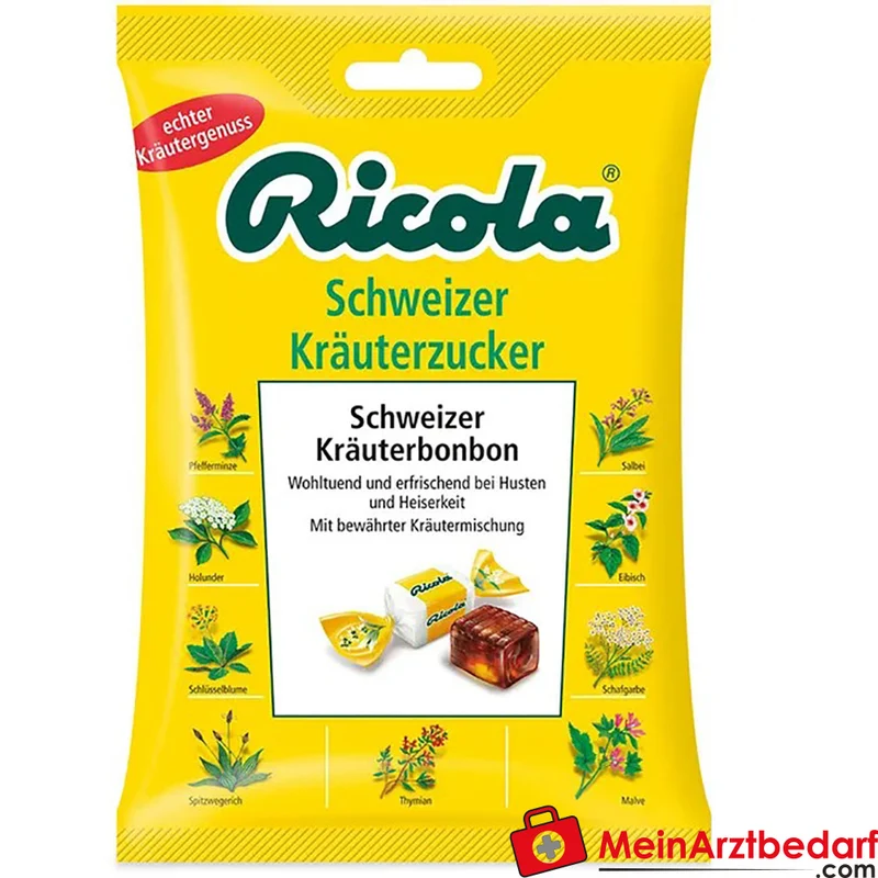 Ricola Schweizer Kräuterzucker mit Menthol Hustenbonbons 75 g