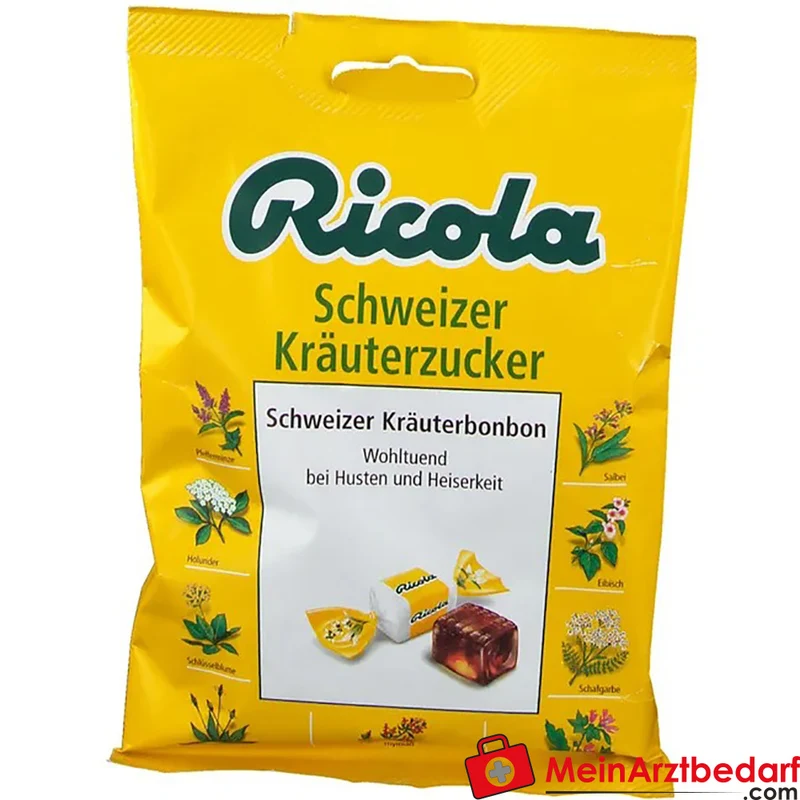 Ricola Schweizer Kräuterzucker mit Menthol Hustenbonbons 75 g