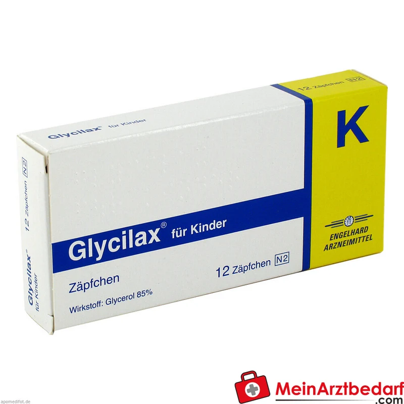 Glycilax für Kinder 750 mg Glycerol 85% Zäpfchen 12 Stück