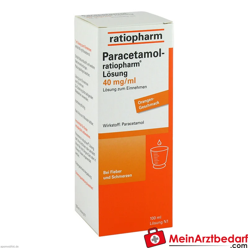 Paracetamol-ratiopharm 40 mg/ml Lösung zum Einnehmen 100 ml