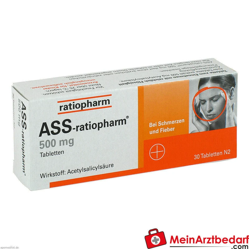 ASS-ratiopharm 500 mg Tabletten 20 Stück