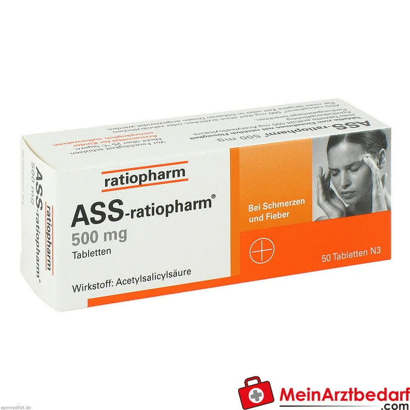 ASS-ratiopharm 500 mg Tabletten 20 Stück
