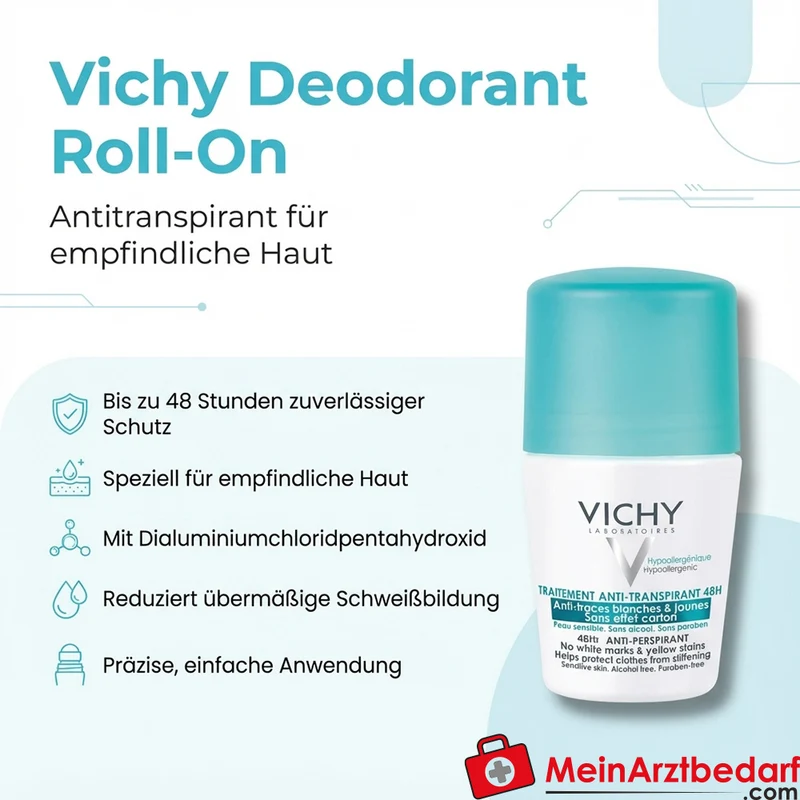 Vichy Deodorant Roll-On dialuminiumchloridpentahydroxid 50 ml