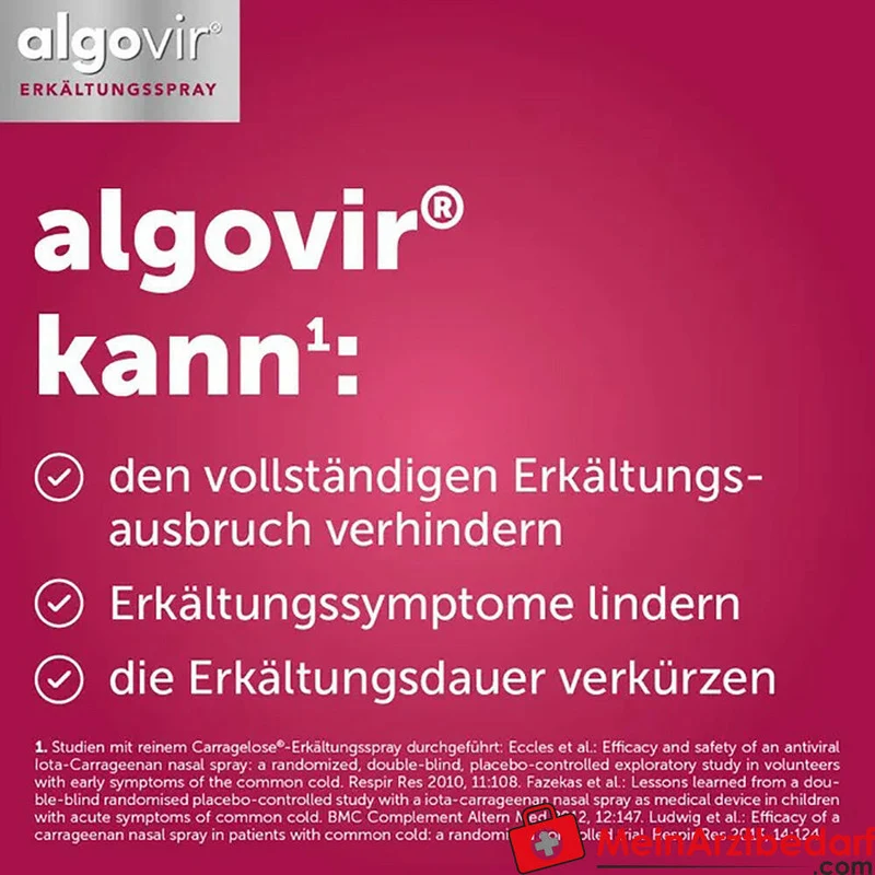 algovir Erkältungsspray Effekt Carragelose Nasenspray 20 ml