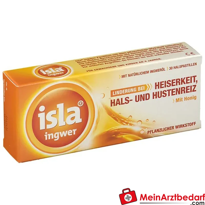isla ingwer Pastillen 80 mg Isländisches Moos-Extrakt Lutschpastillen 30 Stück