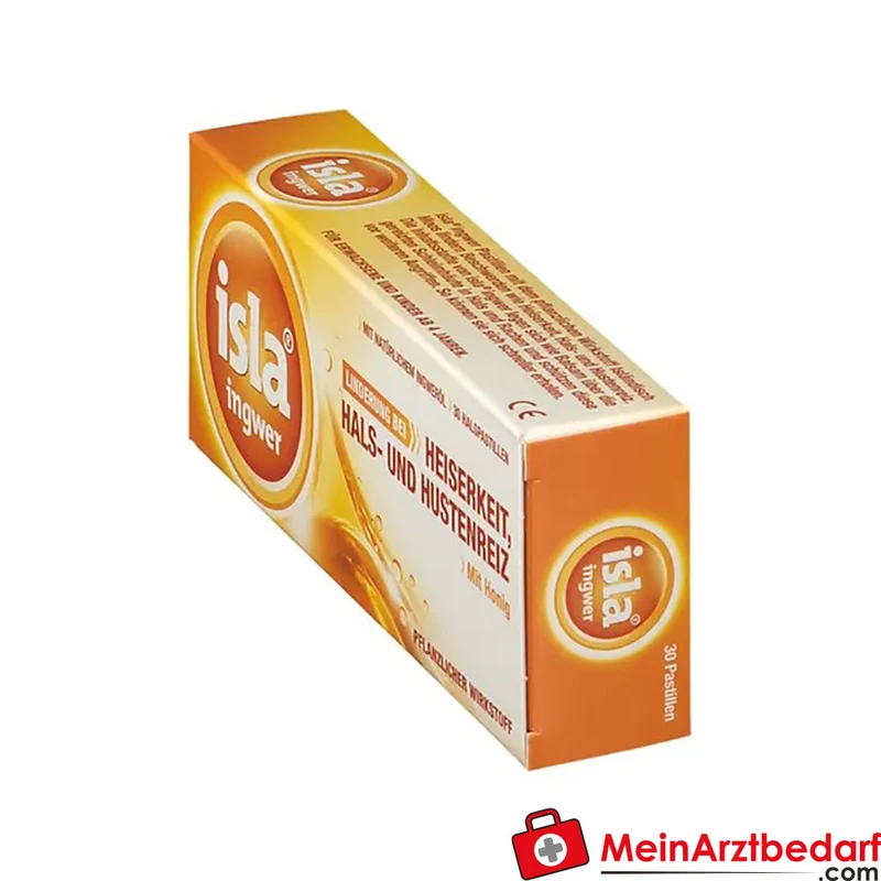 isla ingwer Pastillen 80 mg Isländisches Moos-Extrakt Lutschpastillen 30 Stück