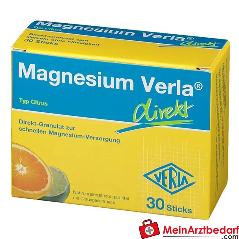 Verla Magnesium Citrus 150 mg (als Magnesiumcitrat) Direktsticks 30 Stück