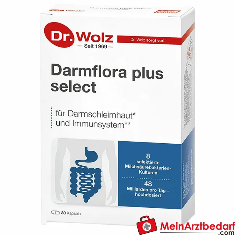 Dr. Wolz Darmflora plus® select Probiotikum 48 Mrd. KBE Kapseln 80 St.