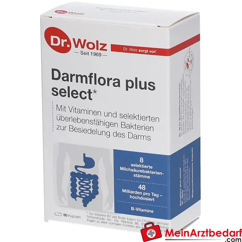 Dr. Wolz Darmflora plus® select Probiotikum 48 Mrd. KBE Kapseln 80 St.