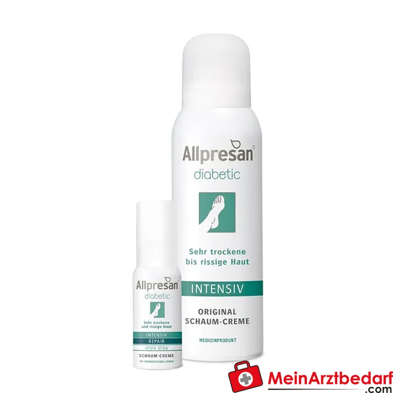 Allpresan Diabetic Intensiv Schaum-Creme 10% Urea 125 ml