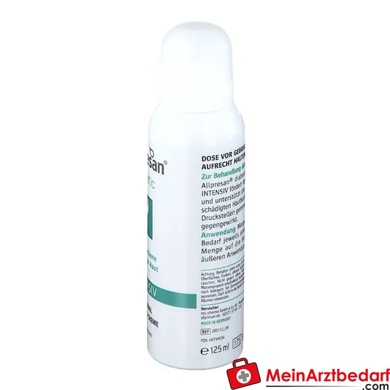Allpresan Diabetic Intensiv Schaum-Creme 10% Urea 125 ml