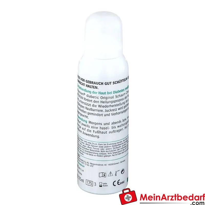 Allpresan Diabetic Intensiv Schaum-Creme 10% Urea 125 ml
