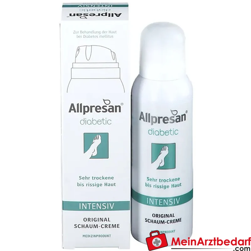 Allpresan Diabetic Intensiv Schaum-Creme 10% Urea 125 ml