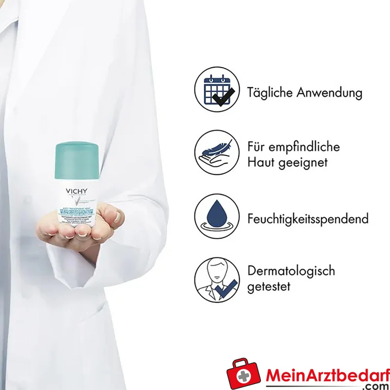 Vichy Deo Anti-Transpirant Aluminiumchlorhydrat Roll-On 48h 50 ml