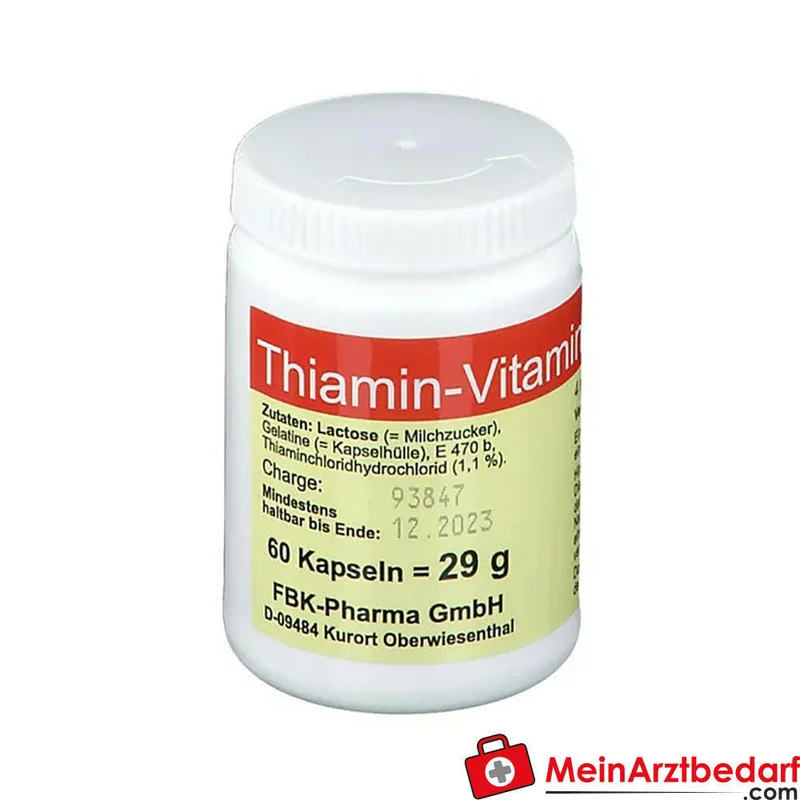 Thiamin Vitamin B1 4 mg Kapseln 60 Stück