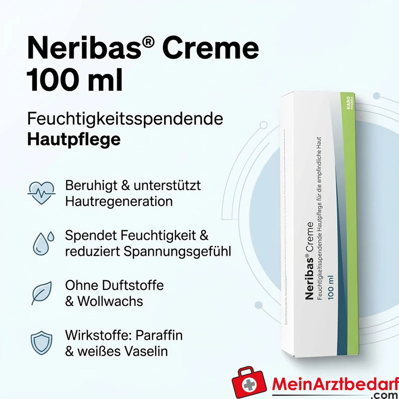 Neribas Creme Paraffin, Vaselin Creme 100 ml