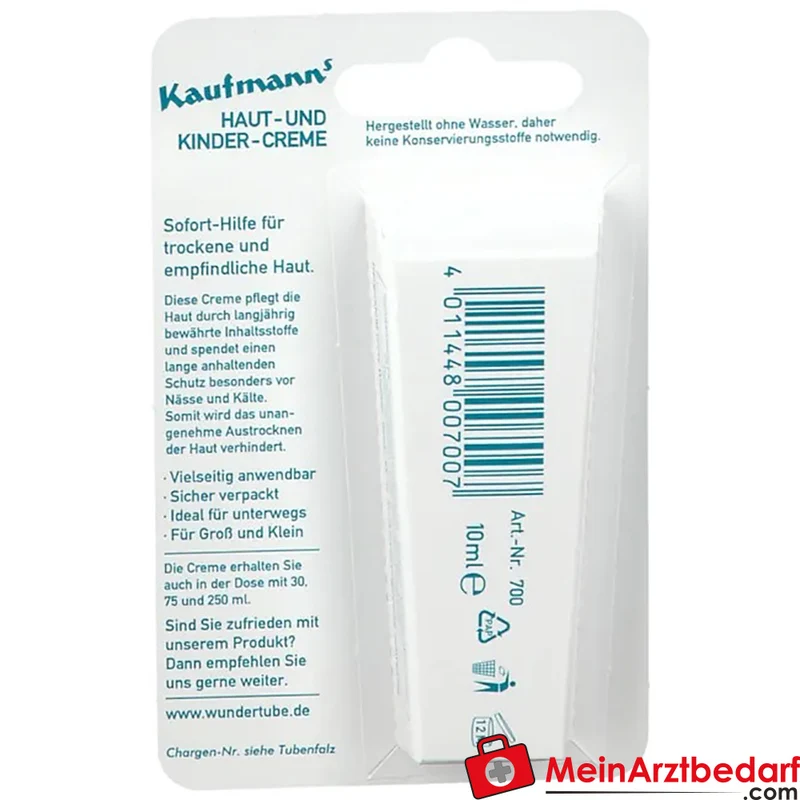 Kaufmanns Haut- und Kindercreme Zinkoxid/Vaselin Creme 10 ml