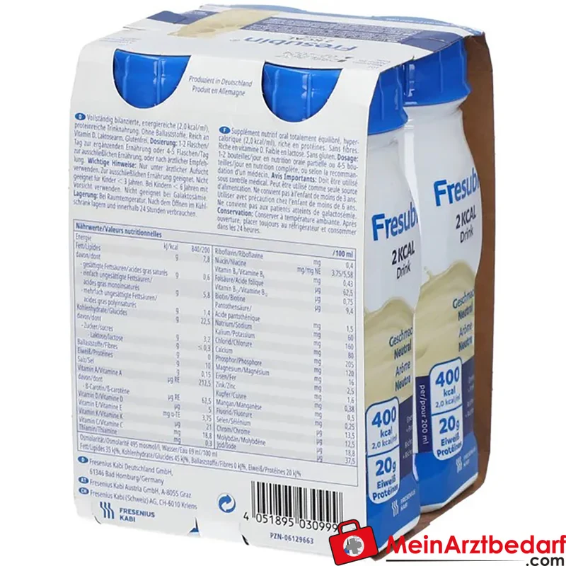 Fresubin 2 kcal/ml Trinknahrung Neutral 4 x 200 ml