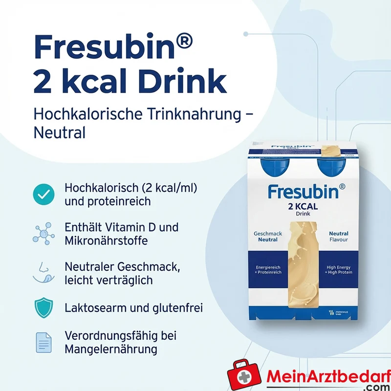 Fresubin 2 kcal/ml Trinknahrung Neutral 4 x 200 ml
