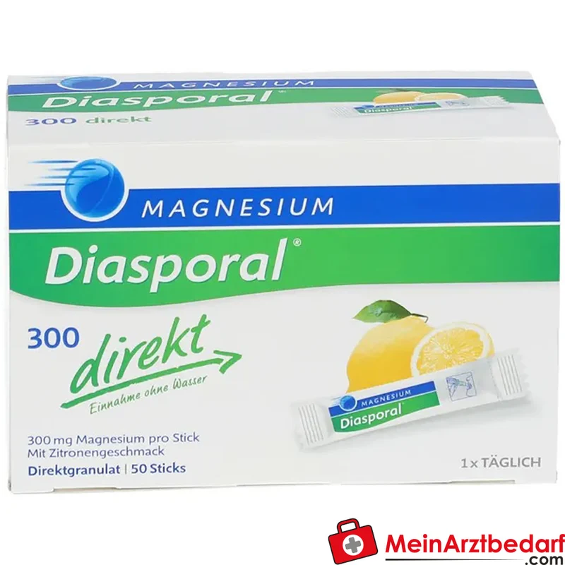 Diasporal Magnesium 300 mg Direktgranulat Sticks Zitrone 50 Stück
