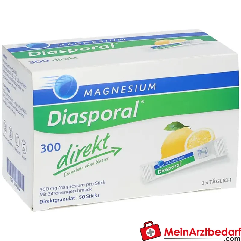 Diasporal Magnesium 300 mg Direktgranulat Sticks Zitrone 50 Stück