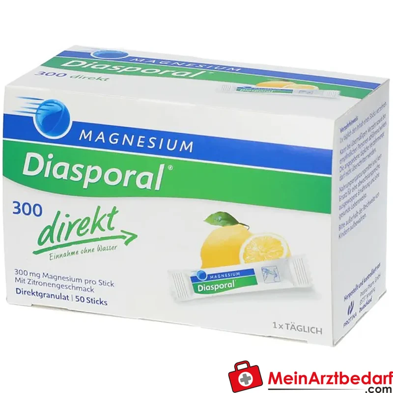 Diasporal Magnesium 300 mg Direktgranulat Sticks Zitrone 50 Stück