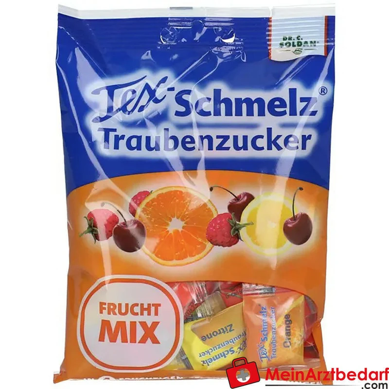 Tex-Schmelz® Traubenzucker Frucht-Mix Dextrose 97% Bonbons 75 g