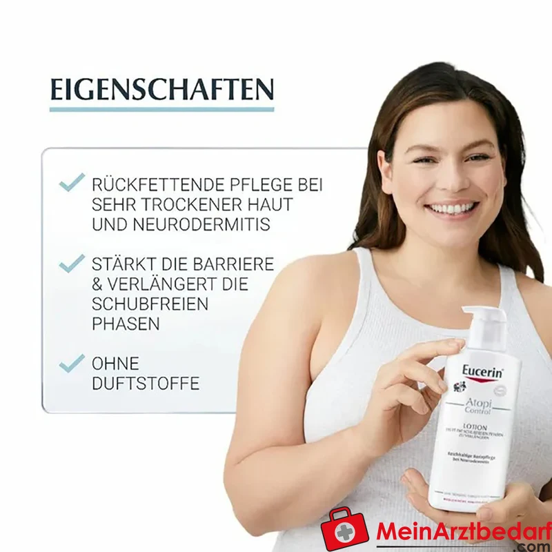 Eucerin AtopiControl Lotion mit Ceramid 3 400 ml – beruhigt bei Neurodermitis