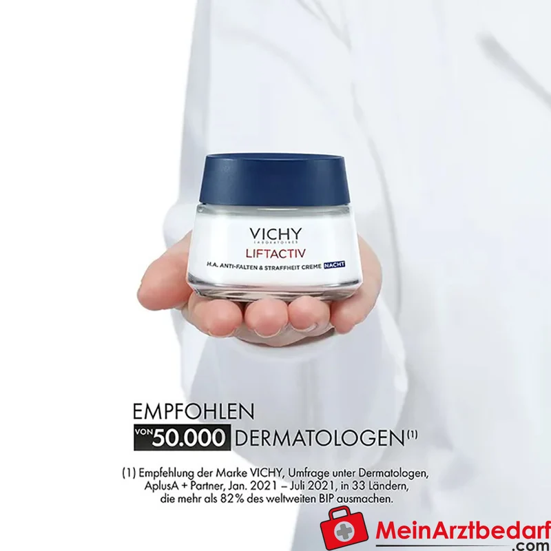 Vichy Liftactiv Hyaluron Anti-Falten Nachtcreme mit Hyaluronsäure 50 ml
