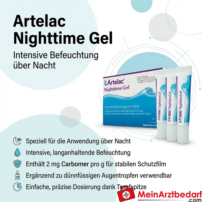 Artelac Nighttime Gel Carbomer 2 mg/g mit mittelkettigen Triglyceriden 30 g