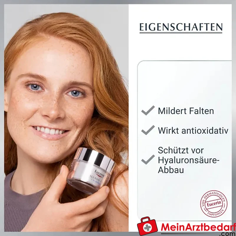 Eucerin Hyaluron-Filler Tagescreme mit Hyaluronsäure SPF 15 für trockene Haut 50 ml