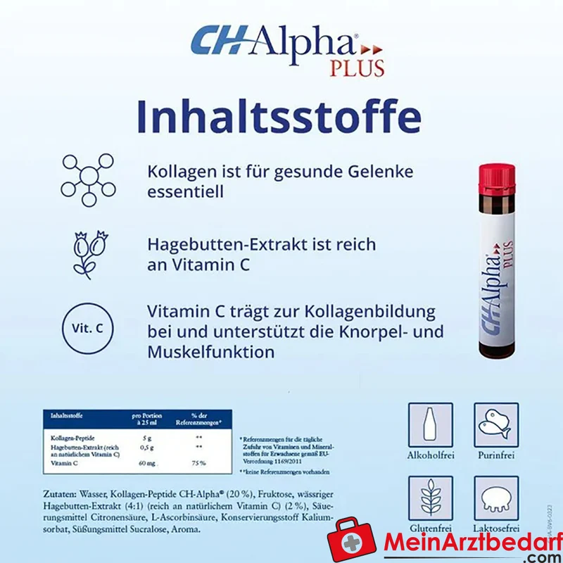CH-Alpha PLUS Gelenk-Kollagen 5.000 mg Trinkampullen 30 Stück