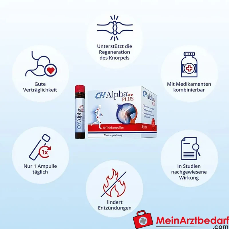 CH-Alpha PLUS Gelenk-Kollagen 5.000 mg Trinkampullen 30 Stück