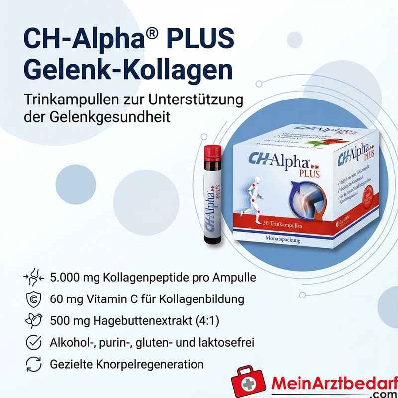 CH-Alpha PLUS Gelenk-Kollagen 5.000 mg Trinkampullen 30 Stück