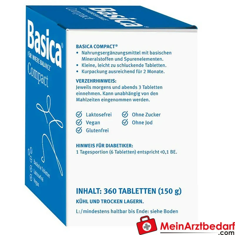 Basica Compact basische Tabletten mit Mineralstoffen und Spurenelementen 360 St.