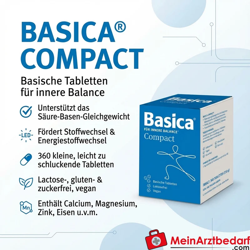 Basica Compact basische Tabletten mit Mineralstoffen und Spurenelementen 360 St.