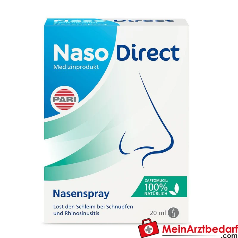 NasoDirect Nasenspray Dexpanthenol, Poliglusam, Natriumchlorid 20 ml