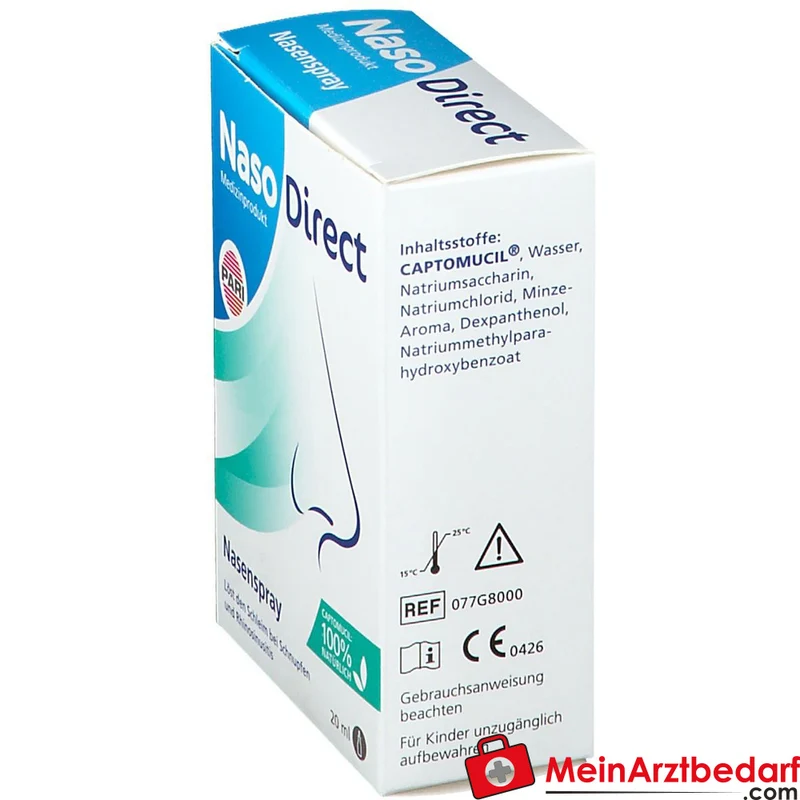 NasoDirect Nasenspray Dexpanthenol, Poliglusam, Natriumchlorid 20 ml