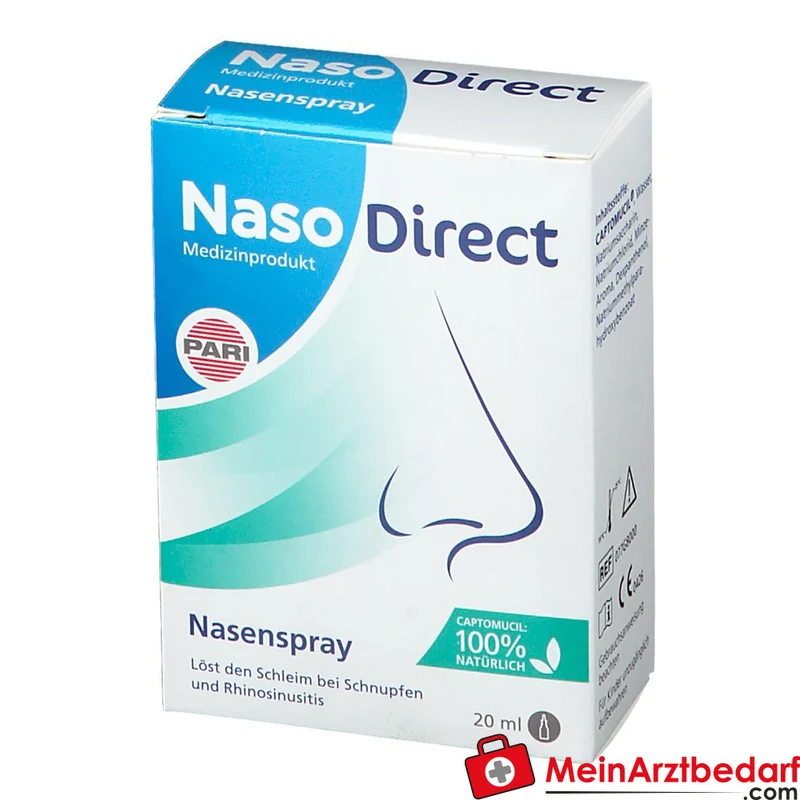 NasoDirect Nasenspray Dexpanthenol, Poliglusam, Natriumchlorid 20 ml