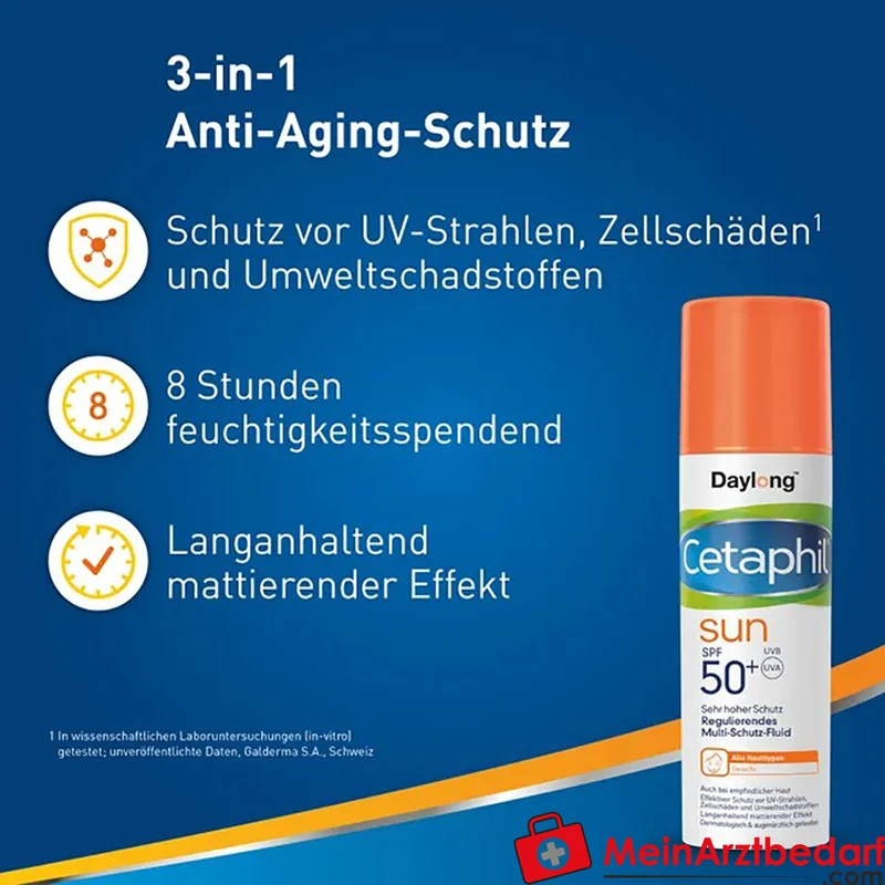 CETAPHIL SUN Regulierendes Multi-Schutz-Fluid SPF 50+ Gesichts-Sonnenschutz 50 ml
