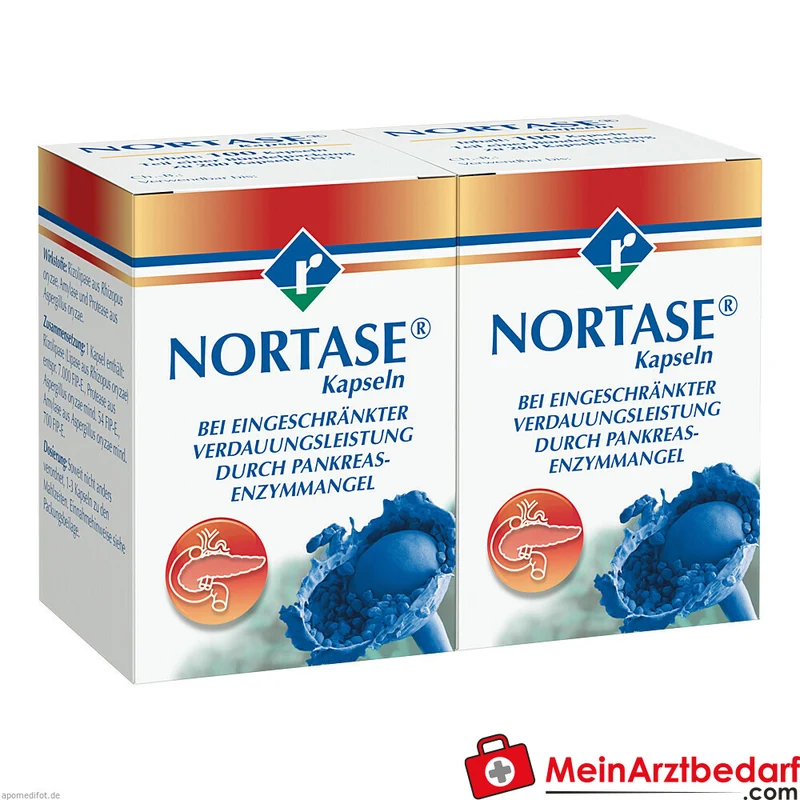 NORTASE Enzymkapseln Lipase/Amylase/Protease säurestabile Enzyme Packung